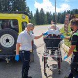 Marcesina, undicenne si frattura una gamba cadendo in moutain bike