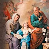 San Joaquín y Sta. Ana, abuelos de Jesús