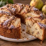 Ciambella pere e noci soffice senza burro