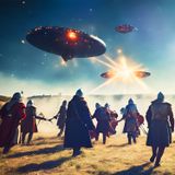 Mass Sighting of UFO Battle in Medieval Skies