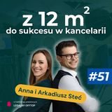 Zaczynali od 12 m², dziś prowadzą rozwiniętą kancelarię i sami dyktują warunki. Ania i Arek Steć.