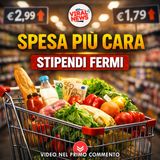 Carrello della spesa sempre più caro con stipendi fermi: la quotidianità sotto pressione