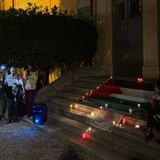 In piazza per la pace, flash mob per la Palestina al municipio