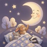 Navigate Bedtime Stories: kind moon rabbit