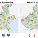 Previsioni 7-10 agosto: caldo e soleggiato, instabilità in montagna che potrebbe sconfinare