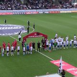 Pelle Blohm och Emir Kujovic´ efter 2-2-matchen, ÖSK-Norrköping
