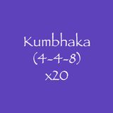 Kumbhaka (4-4-8) x20