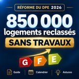 DPE 2026 : 850 000 logements ont changé de classe sans travaux ! Et le vôtre ?