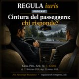Cintura del passeggero: chi risponde?