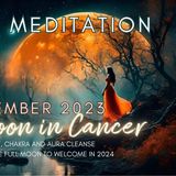 December 2023 Full Moon Guided Meditation | Body + Energy Alignment | Theta Binaural Beats