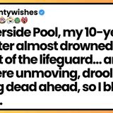 What happened when our lifeguard wouldn_t leave his chair