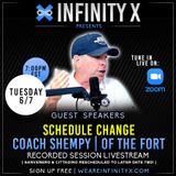 Episode 41: WeAreInfinityX Interview With Coach Shempy | Recorded Session Livestreamed