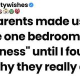 My parents made us all share one bedroom _for closeness_ until I found out why they really did it