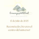 Algo que puedo hacer hoy: Reconócelo. ¡No eres el centro del Universo!