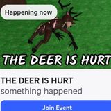 The deer is hurt 😢🫎