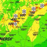 Previsioni 23-25 gennaio: in montagna fino a mezzo metro di neve, fiocchi anche a quote collinari