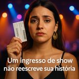 Um ingresso de show não reescreve sua história.