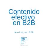 ¿ Que contenidos hacer en B2B ... realmente ?