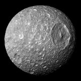Astronomers discover a surprise in a death star shaped moon.