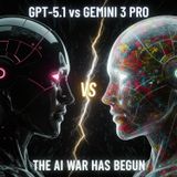 GPT-5.1 vs Gemini 3 Pro: The AI War Has Begun