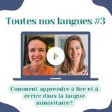 🌍 / 🇫🇷 Bilinguisme « Lecture et écriture dans la langue minoritaire » - Anna Jachim et Blandine Chassagne