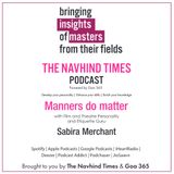 Insights of Masters - Manners do matter - Sabira Merchant