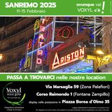 Sanremo 2025: ovunque vai, Voxyl c'è!