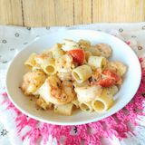 Pasta con gamberi pomodorini