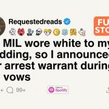 My MIL wore white to my wedding, so I announced her arrest warrant during my vows  [FULL STORY] - Requested Reads