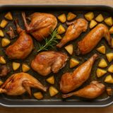 Faraona al forno con patate: ricetta rustica, saporita e facile da preparare