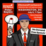 @PeterBoykin Suspended by Twitter Just another Conservative Silenced Who's Next? Let's #DemandFreeSpeech 11am July 6 in Washington DC