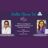 Where to Begin in Supporting Survivors of Sexual Violence