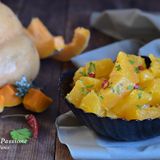 Zucca in umido con aglio e peperoncino
