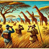 73 - Giraffe Hunters by Thomas Mayne Reid