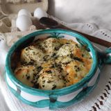 Uova sode con mozzarella in friggitrice
