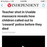 The Kids Were Calling for Police in Uvalde before they were slaughtered