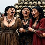 Genghis Khan Built Pyramid of Skulls with Women Captives!