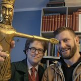 Palmesøndag. Isak Krab Koed i samtale med Andreas Skovbo Meng