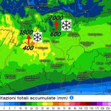 Previsioni meteo 16-18/01, la “quota neve” a bassa quota in collina, poi in risalita
