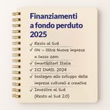 Guida audio ai finanziamenti a fondo perduto 2025: elenco completo