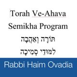 Semikha Shabbat 12: Pikuah Nefesh ch. 328