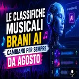 Le classifiche musicali brani AI cambiano da agosto