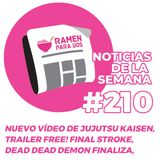 210. Nuevo vídeo de Jujutsu Kaisen, Dead Dead Demon’s finalizará este año