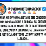 Mi Hermana Me Envió Una Lista De Seis Condiciones Que Debía Cumplir Para Asistir A Su Boda, Así Que Reservé UN Vuelo A Hawái Para El Mismo D