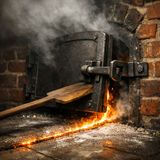 Oven door slams shut