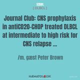 [ DLBCL ] Journal Club: CNS prophylaxis in antiCD20-CHOP treated DLBCL at intermediate to high risk for CNS relapse ... /m. gæst Peter Brown