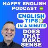 929 - Does That Make Sense? - English Tips in a Minute | Happy English
