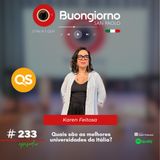 #233 Quais são as melhores universidades da Itália? - Karen Feitosa, QS