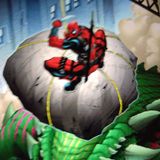 DP 05.- King Deadpool enfrenta a un Kaiju que de cariño tiene el nombre de Smash Smash
