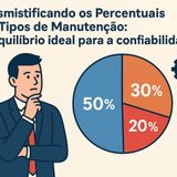Desmistificando os Percentuais de Tipos de Manutenção: o equilíbrio ideal para a confiabilidade